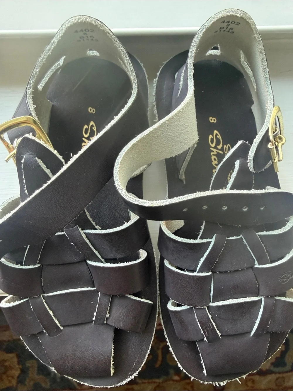 Child Sun-San Sharks leather sandals